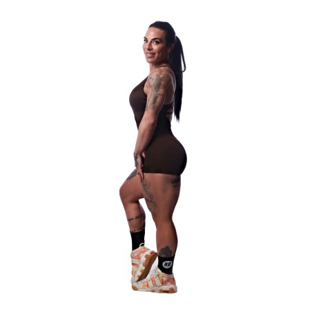 SHORT JUMPSUIT ARIA BROWN